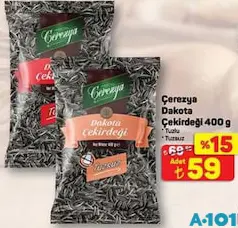 ÇEREZYA KURUYEMİŞ DAKOTA AYÇEKİRDEĞİ 400 G